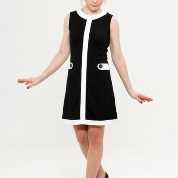 Mademoiselle Yeye Retro Mod 60s Louise Dress - Picture 1 of 5